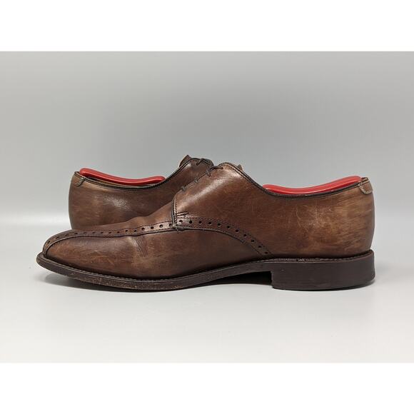 Allen Edmonds Men\'s Wendell Dark Brown Oxford Dress Shoes Size 9 D main image 7